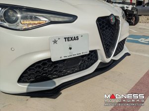 Alfa Romeo Giulia Front Spoiler - Carbon Fiber - Italia Style - Stile Italia - Sport/ Ti/ Veloce - V3